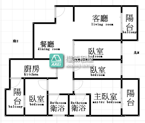 凹子底MRT森朵景觀精美4房平車