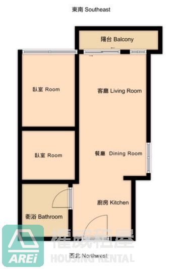 鳳凰苑｜信義國小MRT溫馨採光2房可租屋補助