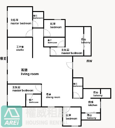 愛河星光城市極美景觀5+1房