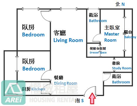 高鐵MRT新驛城景觀緻美正三房加書房平車