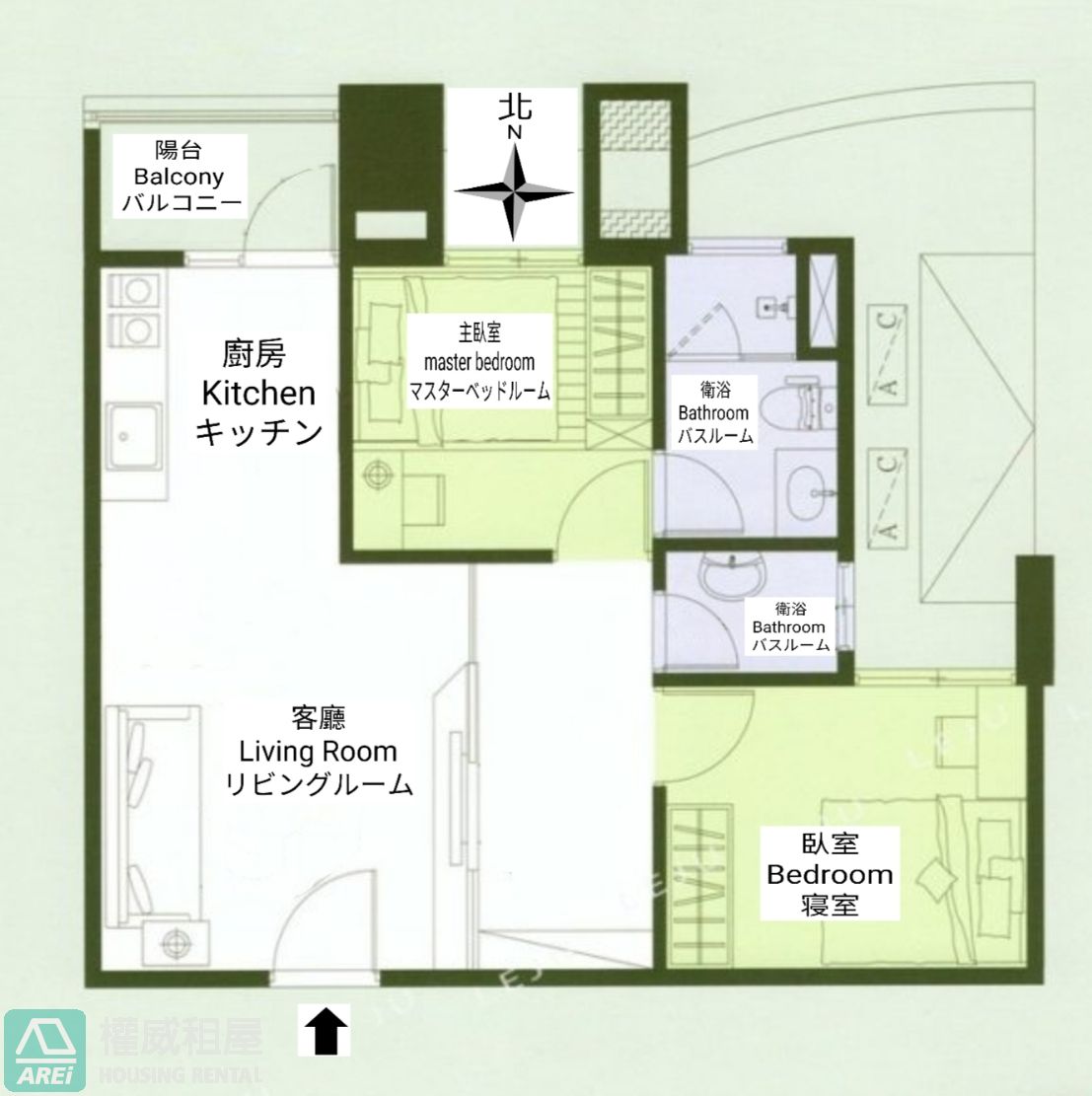 後驛商圈棋琴22重奏全新稀有2+1房二衛皆開窗+車位