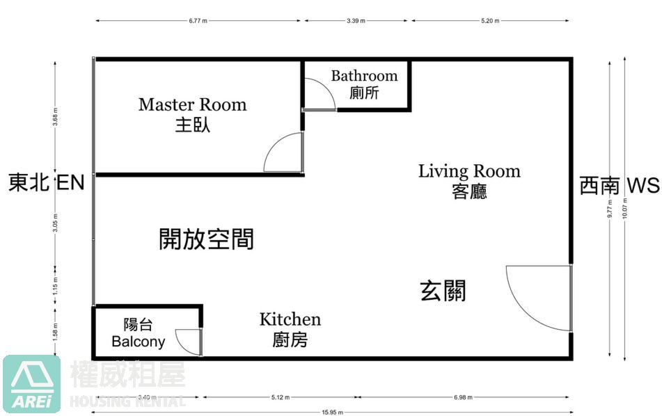 鳳山華鳳日之曜1+1房空屋可租補
