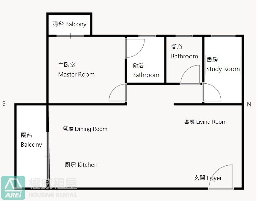 市議會MRT城韻全新裝潢2房