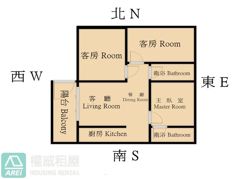 R14漢神巨蛋實用公寓大三房兩衛