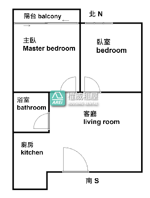 信義MRT大悅泳池時尚景觀2房