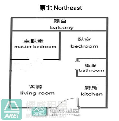 ｉ世界｜近內惟桃子園景觀2房平車｜可租補