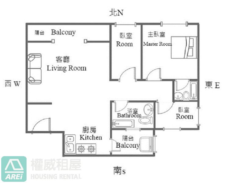 仁武大麗城空屋正三房平車