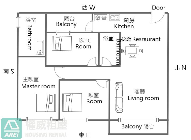 O2鹽埕埔百達富埕時尚精品3房平車