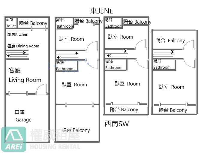 R21MRT楠梓透天車墅全新5套房可停雙車