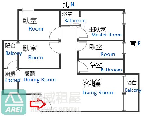 三多MRT都會貴族大空間簡約四房空屋
