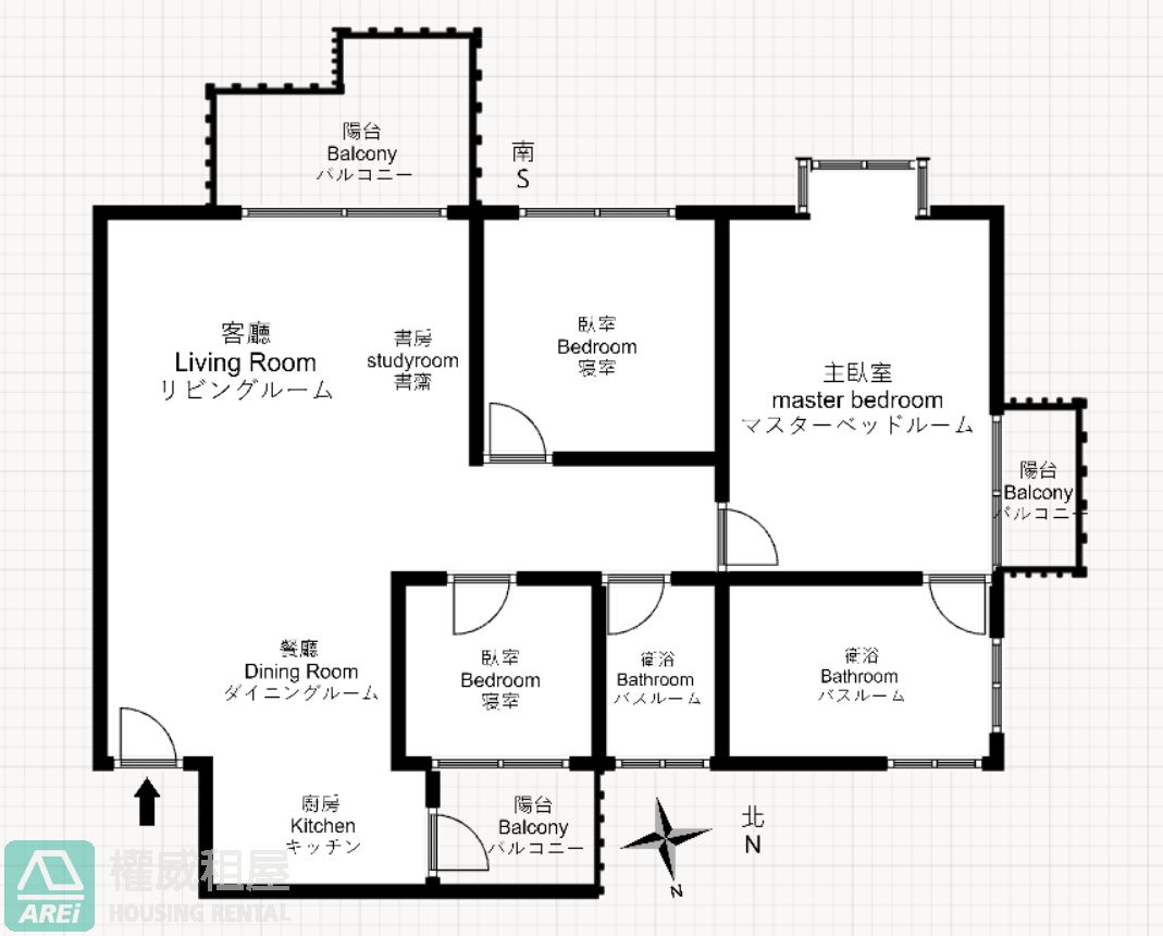 C1籬仔內公園勤見築全新景觀高樓三房+大平車