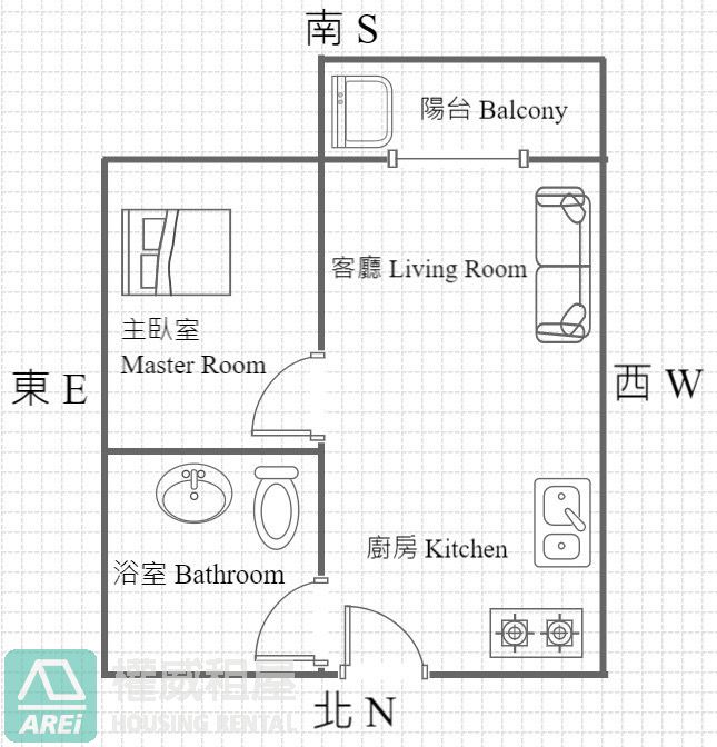 三多商圈iHOME時尚1房