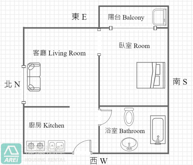可租補三多商圈iHOME日式精緻大套房平車