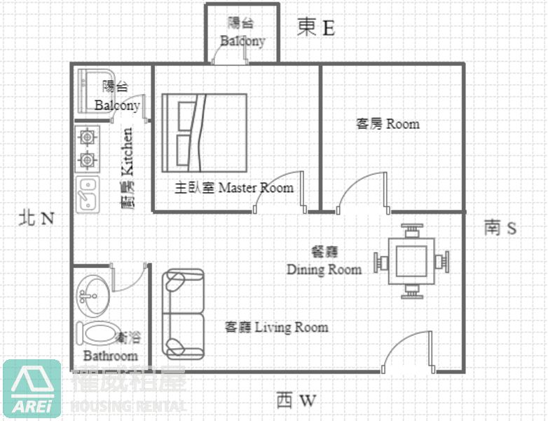 橋頭交響樂高樓景觀兩房平車