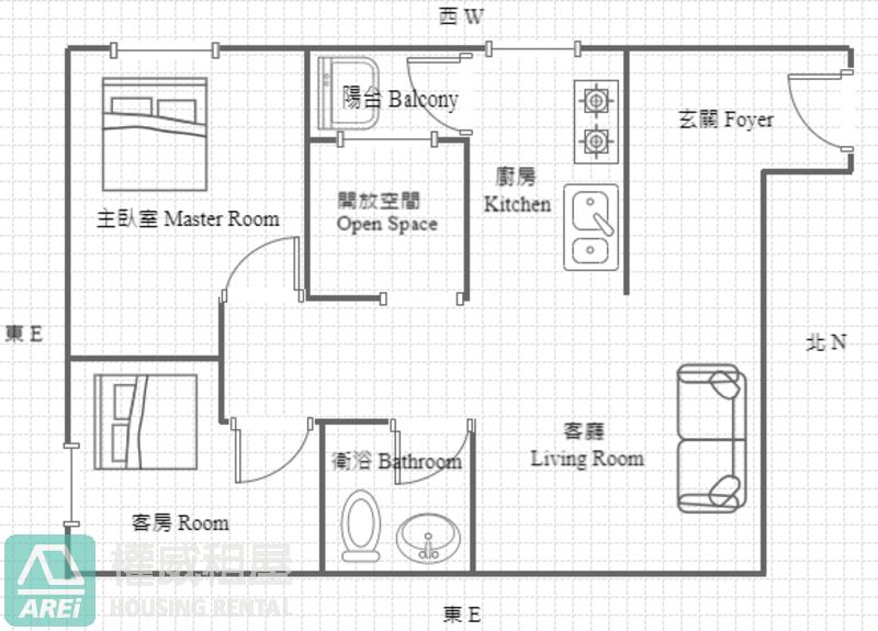 R13凹子底｜新感性學園｜2+1房質感宅