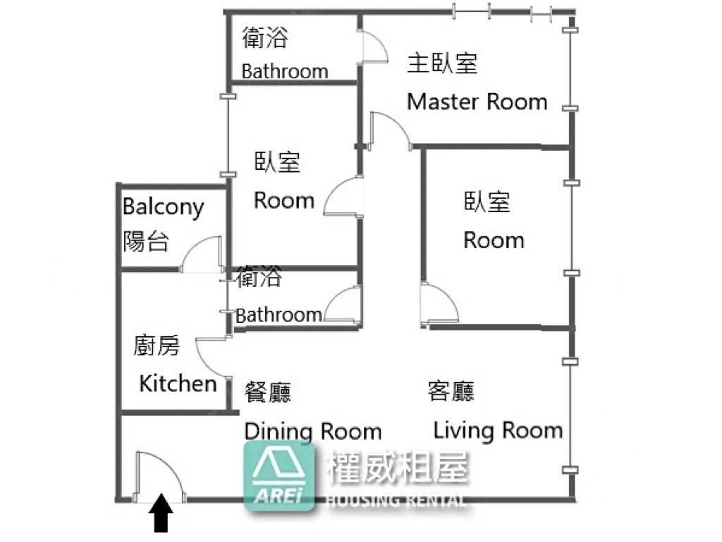 橋頭全民萬歲泳池景觀三房平車