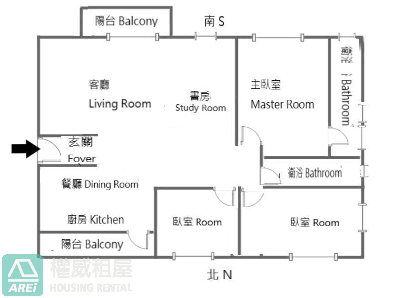 美術館鳳凰會大空間臻美3+1房平車泳池
