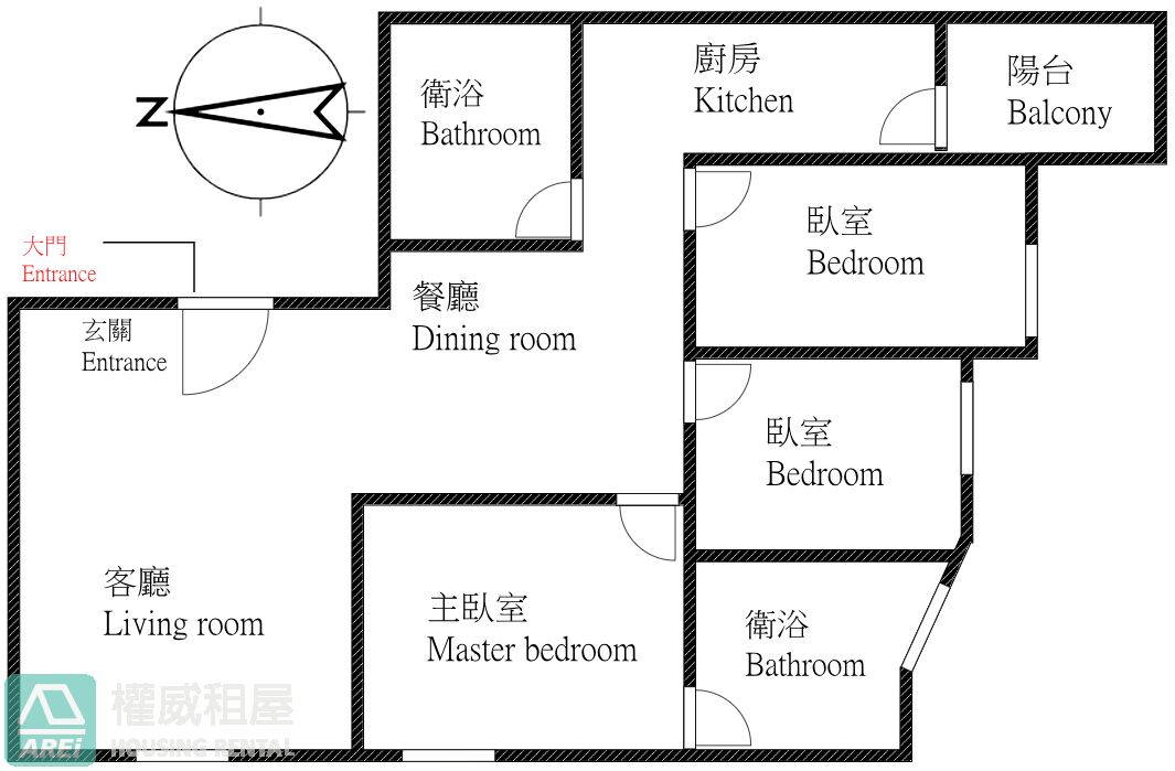 京城柏克萊超美40米樹海景觀三房平車