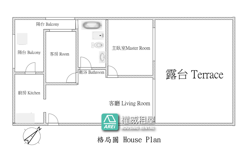 R21都會公園站好時光2房大露台車位-可寵