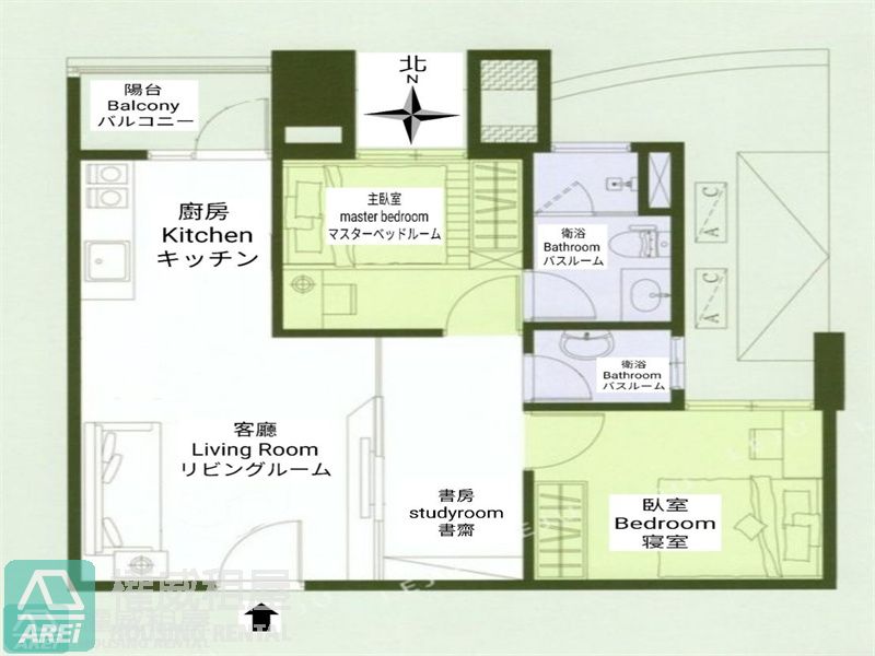 高醫熱河22重奏新景觀2+1房平車
