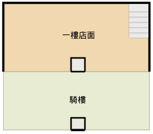 建國路旁近高雄車站大坪數店面三角窗