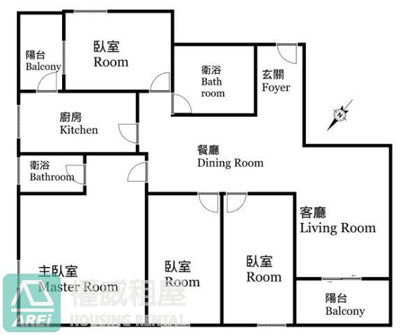 市議會站MRT夢萊茵高樓愛河景4房豪華大浴缸寵物宅