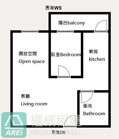 楠梓天鵝堡全新1+1房空屋平車可租補