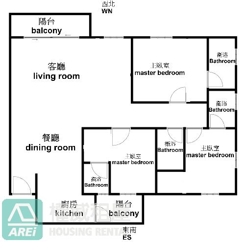 獅甲MRT欣灣時代景觀3大主臥房