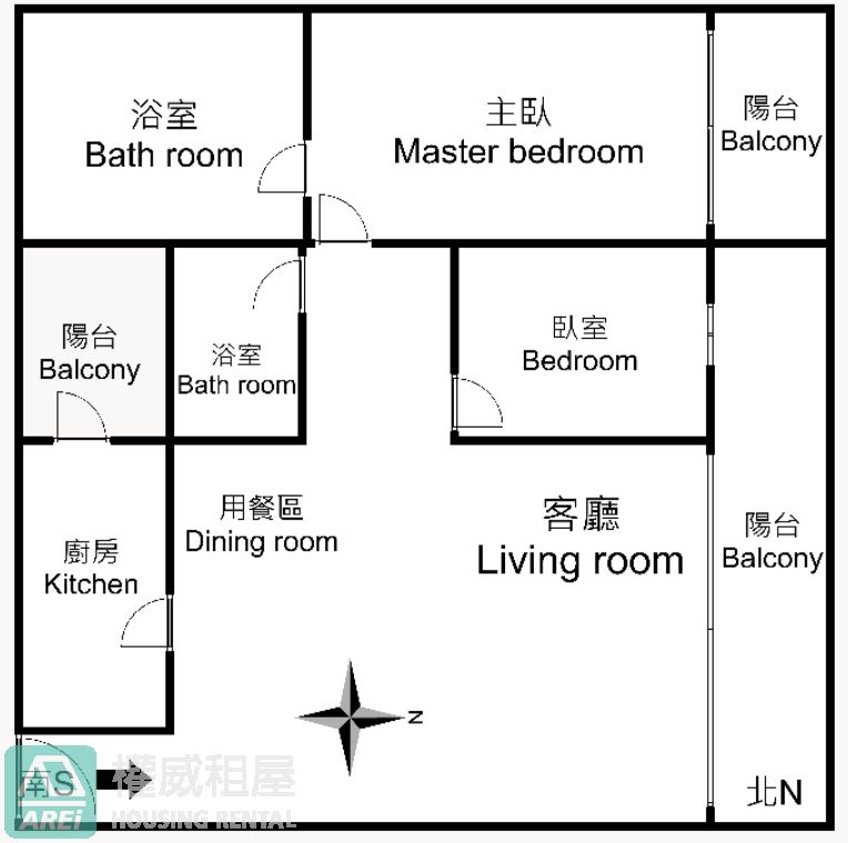 R14漢神巨蛋城市光宴時尚美2房