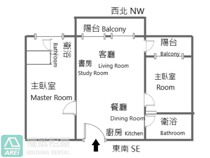 🏝️ 左營太普美術海|綠景2房2衛平車泳池