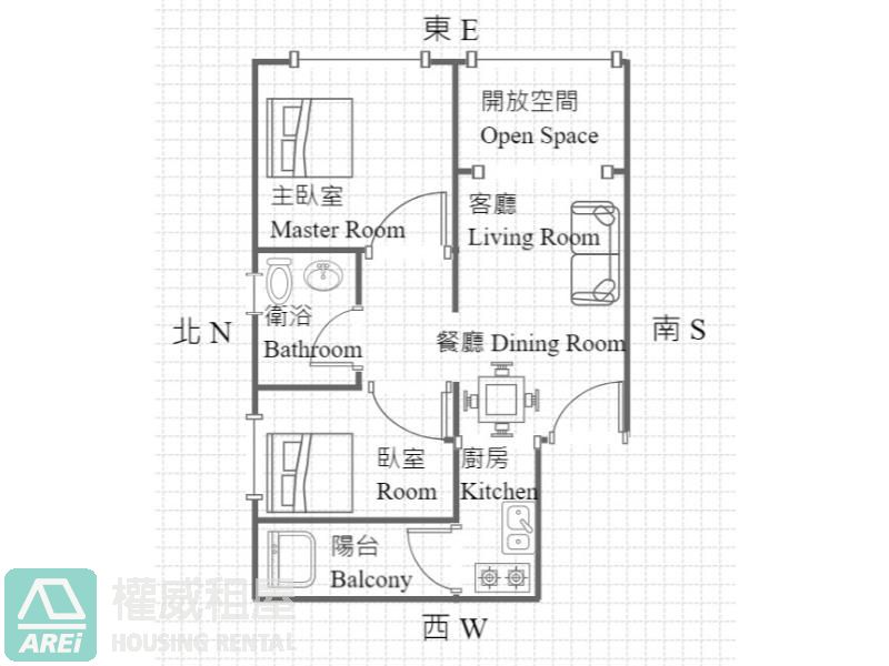 農16凹子底新都心典雅溫馨2+1房