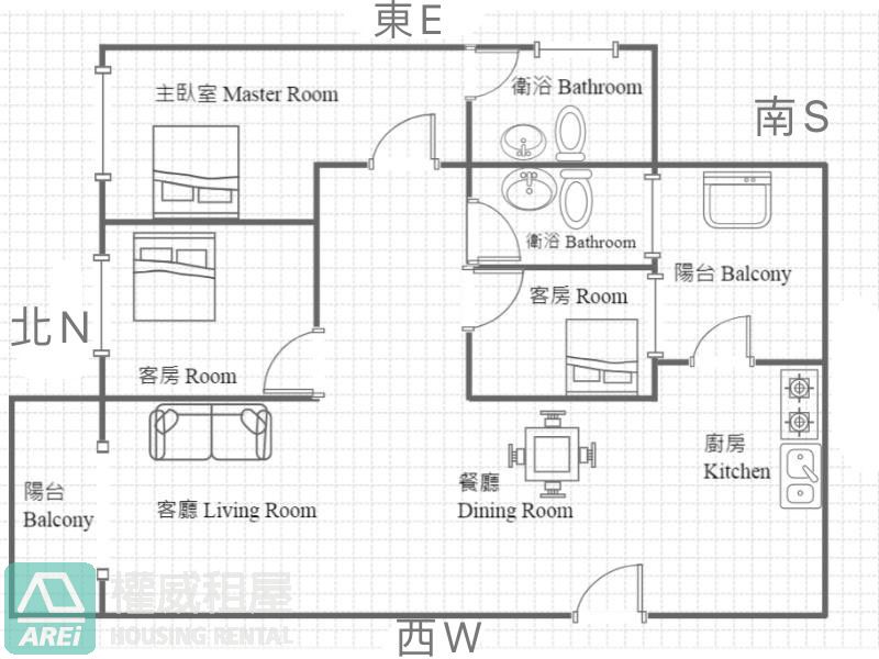 C21美術館｜學院美術之星｜樣品屋3房平車