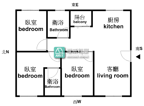 凹子底MRT京典大廈 | 舒適大3房 | 可租補