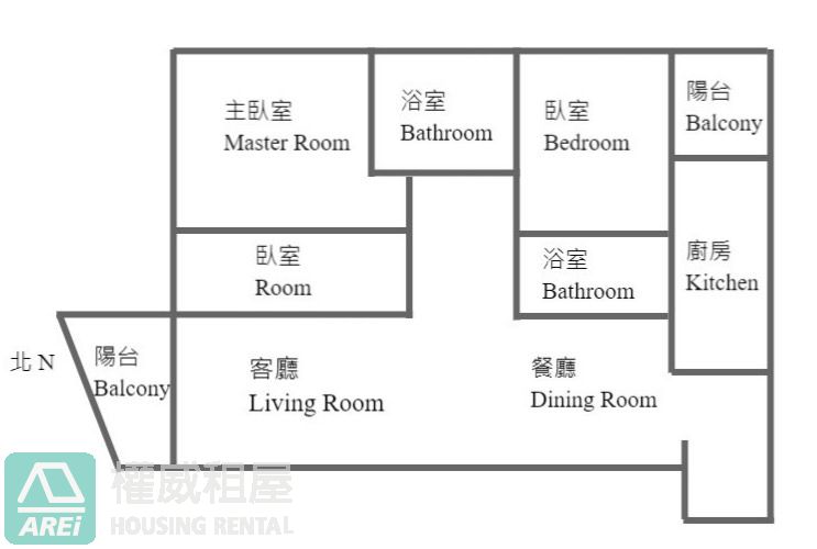 武廟｜文化中心鳳凰頌全新邊間三房平車