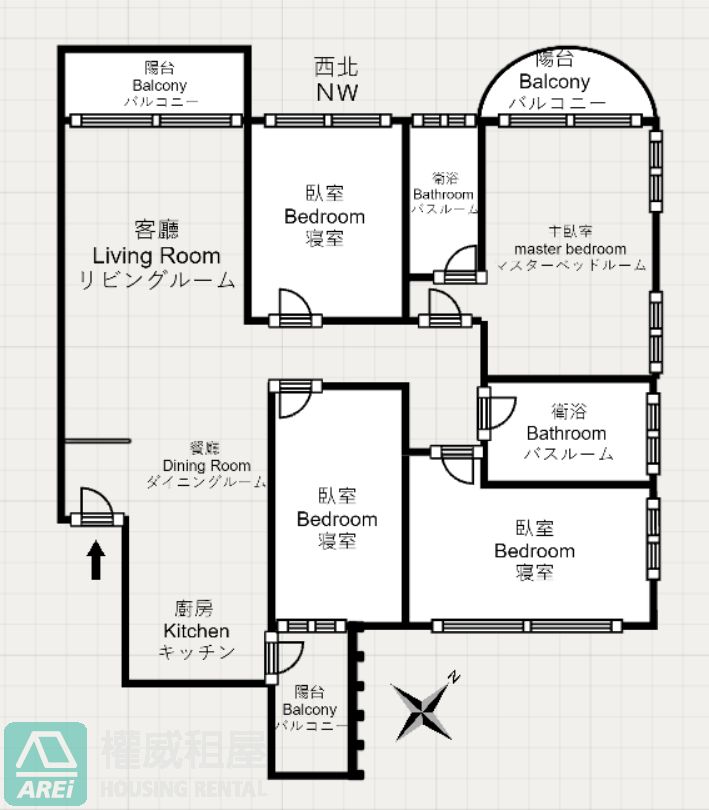 高鐵MRT博愛滙綠景大四房平車