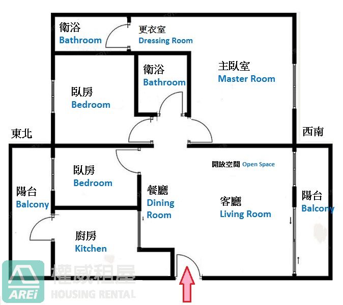O7文化中心超棒太子文化大空間明亮優質3+1房