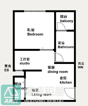 巨蛋I-HOME溫馨採光1+1房可租補