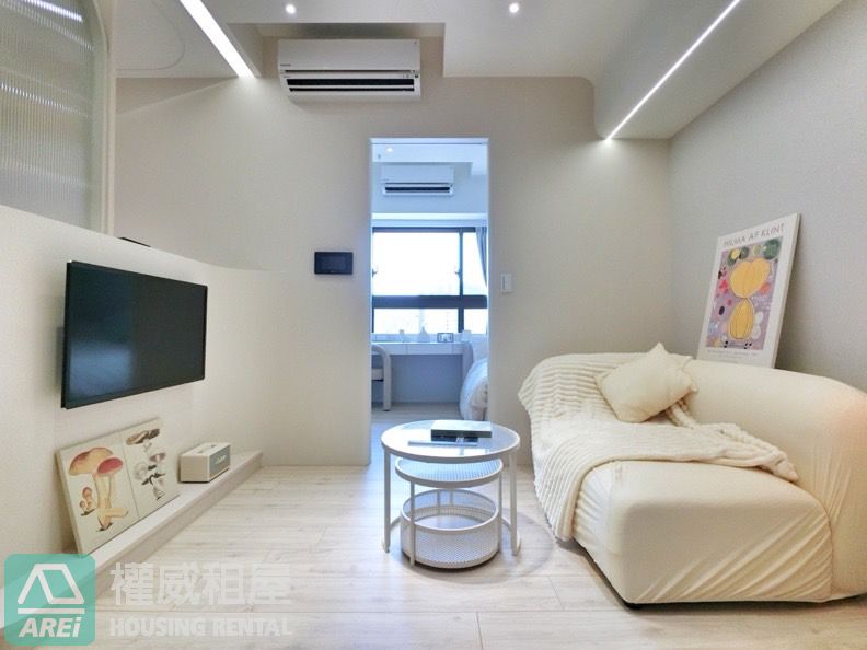 高鐵棧｜日系奶油風景觀2房可租補