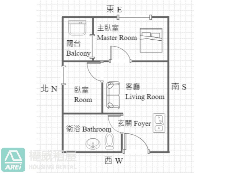 巨蛋MRT｜都市休閒家｜溫馨舒適2房