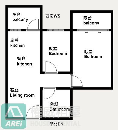 蓮池潭悅誠白淨正2房可租補