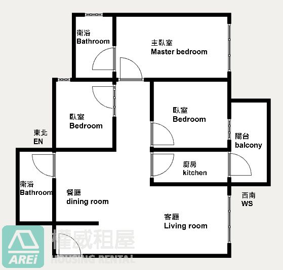 高鐵MRT高鐵棧景觀採光3房平車