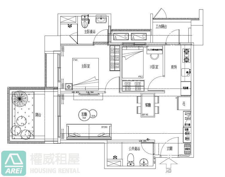 麗晶森學｜近鳳山國中站溫馨2房2衛平車｜可寵可租補