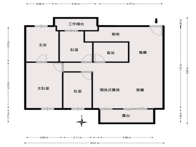 巨蛋商圈聯上真品｜敞亮3+1房平車