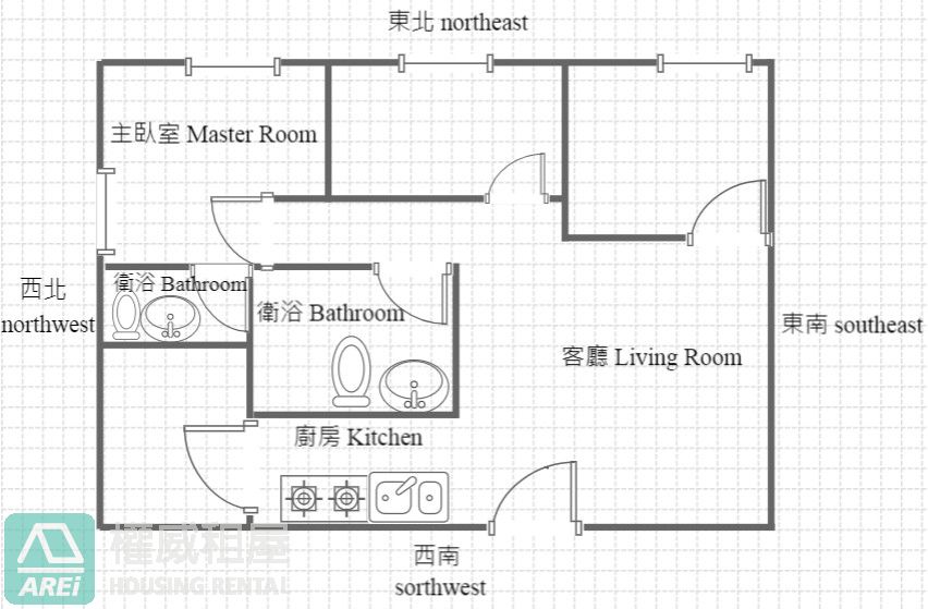 高鐵MRT城揚三越song現代舒適3房2衛平車