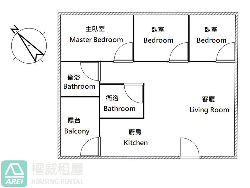 高鐵MRT城揚三越song現代舒適3房2衛平車