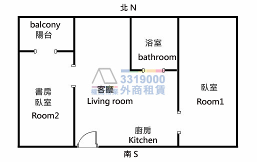 凹子底MRT阿曼高樓層採光2房