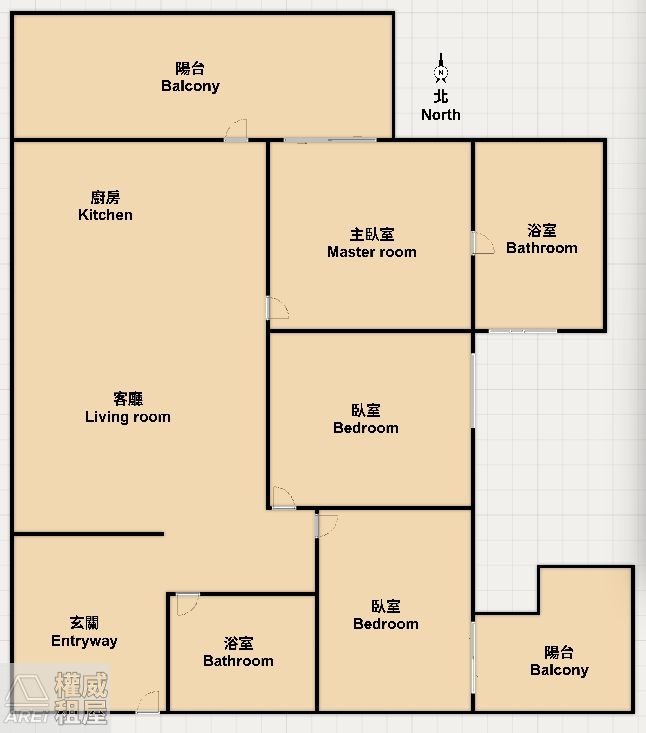 愛情河左岸｜愛河美景｜景觀三房平車