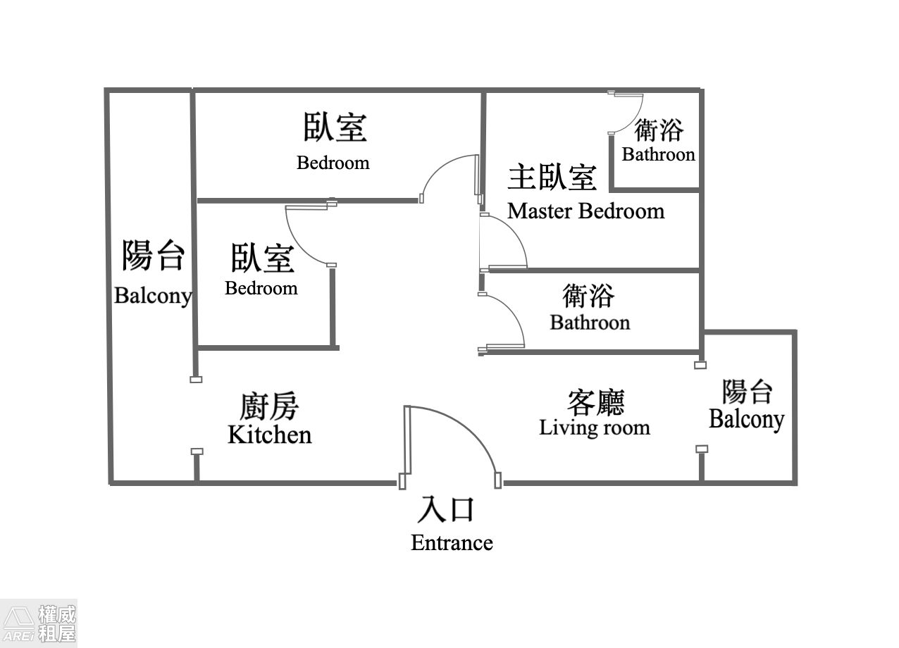 京城世界｜三房大空間｜CP值首選
