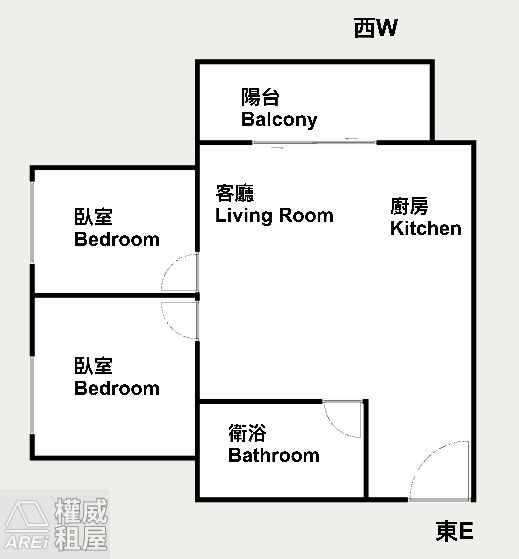 聯上WE｜採光佳｜高質感現代風兩房平車｜可租補