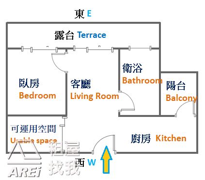 鳳山西站MRT晴森超美景觀大露臺1+1房平車
